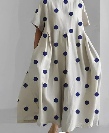Women's Round Neck Fashion Short Sleeve Printed Dress